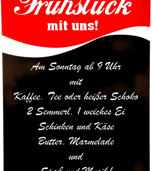 Frühstück mit UNS! – So, 3. Mai, 9h