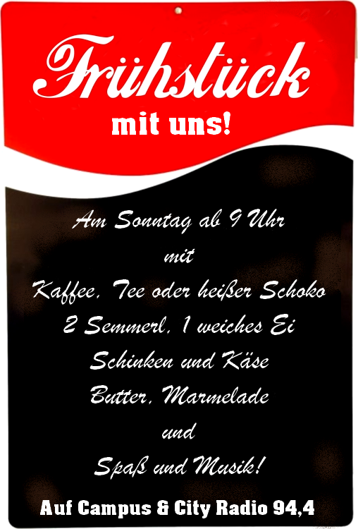 Frühstück mit UNS! – So, 3. Mai, 9h
