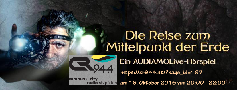 Die Reise zum Mittelpunkt der Erde – Ein Audiamo-Live Hörspiel am Sonntag den 16.10. um 20:00