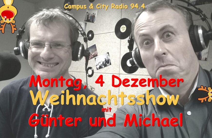 Weihnachtssondersendung, Montag 4. Dezember 2017, 19:00 Uhr
