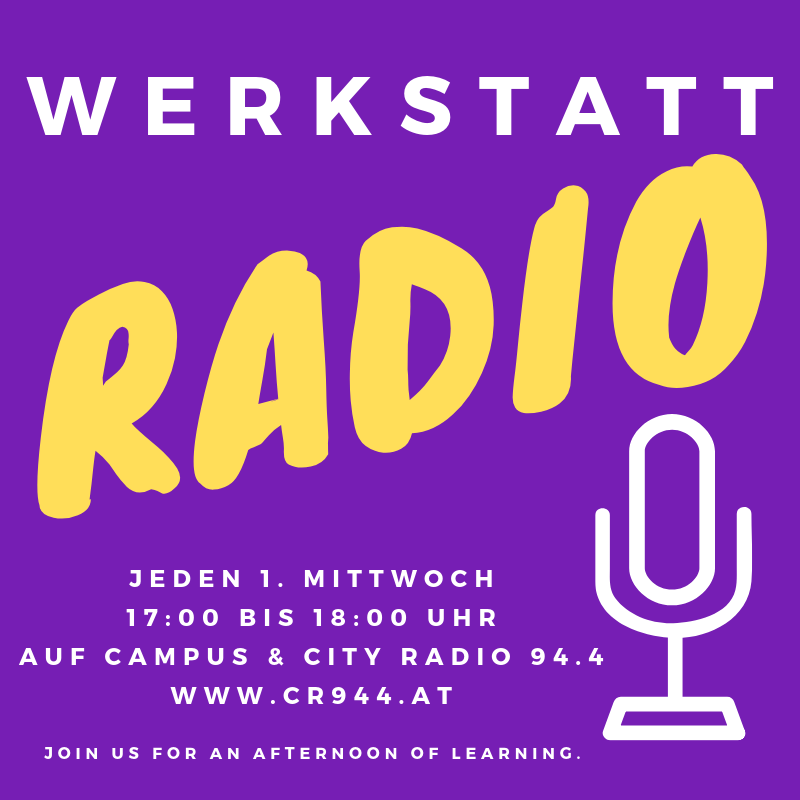 Werkstattradio, Mittwoch 2. Oktober, 17:00h