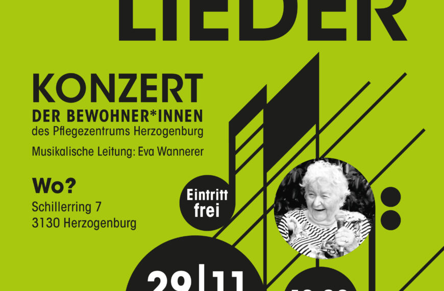 "Lebenslieder" mit Eva Wannerer, Mittwoch, 13.11.2019, 17 h