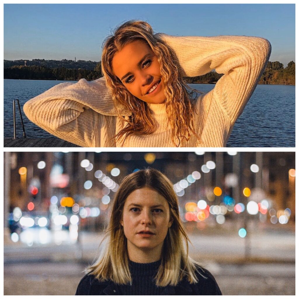 Amelie Tobien und Nataly Fechter im Studio, 17.2., 19.00