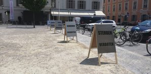 BAN BANG – Graz public space installation by K. ADA, Mo, 3.8., 11h