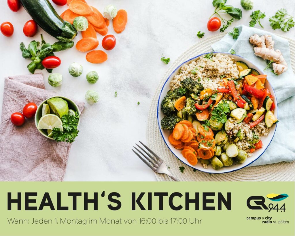 Health's Kitchen – on air: Grillen & das Klima am 1.6.2020 16 bis 17Uhr Live!