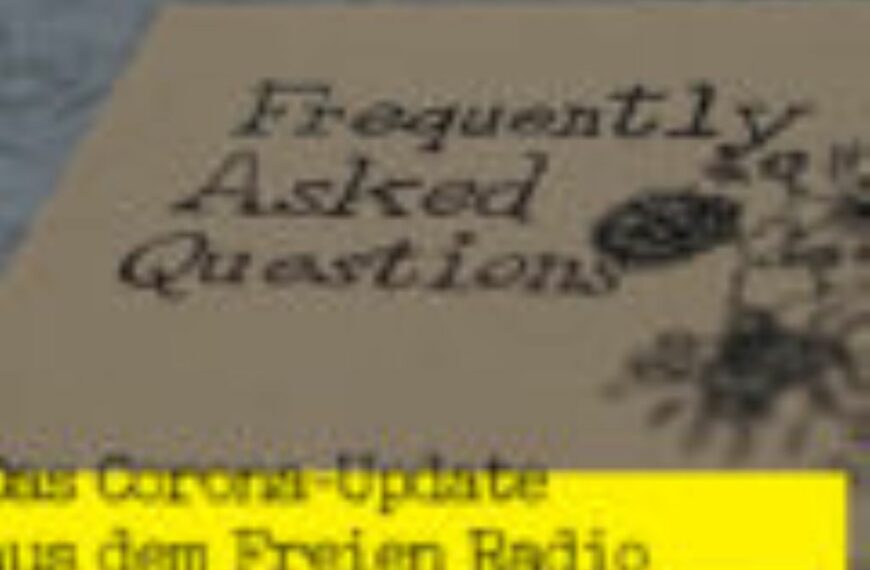Frequently Asked Questions, Di, 13.4., 11 h