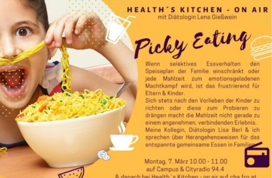 Health’s Kitchen – on air: Picky Eating, Mo, 7.3.22, 10 h