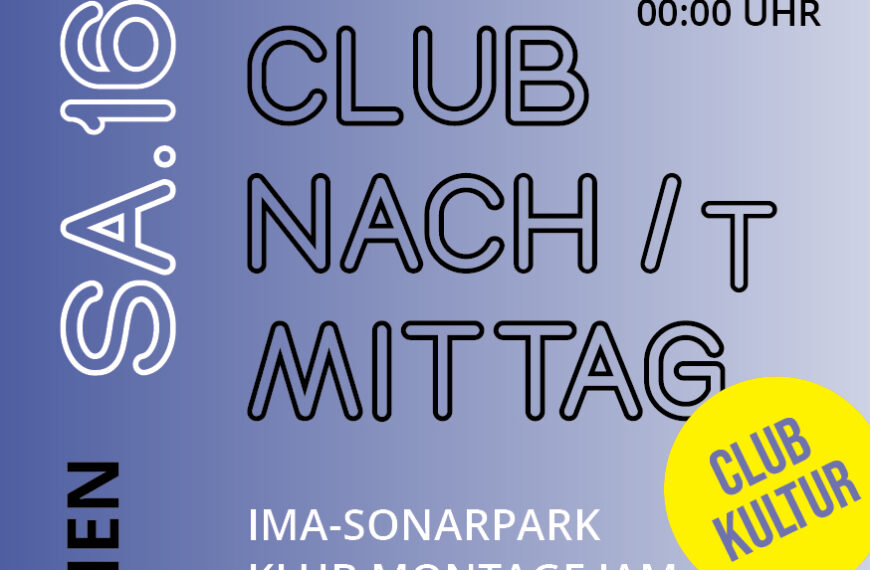 LAMES Club Nach/t/mittag: Live-Mitschnitt | Fr. 22.9., 18:00-23:30