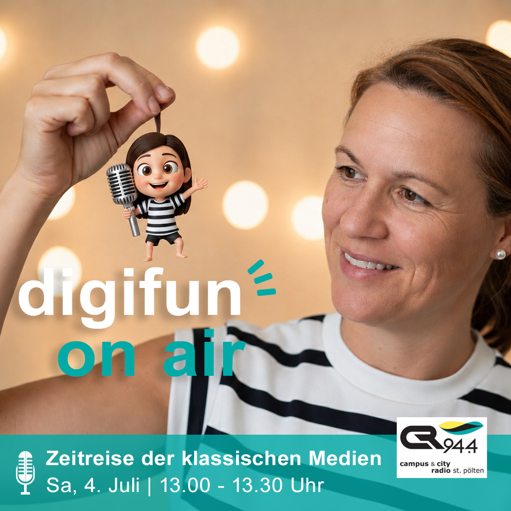 digifun on air, Sa. 4.7., 13 Uhr: Zeitreise der klassischen Medien