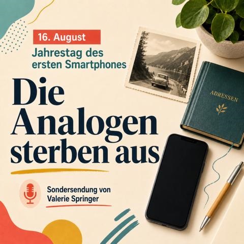 Sonntag, 16. August um 10 Uhr \”Sondersendung: Die Analogen sterben aus.\”
