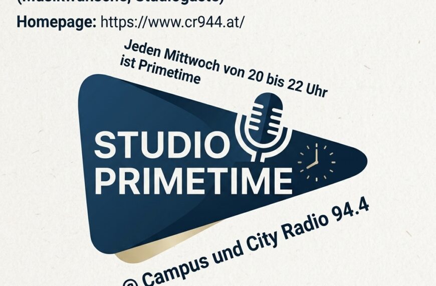 Studio Primetime, Mi 09/30/2026, 20-22 Uhr